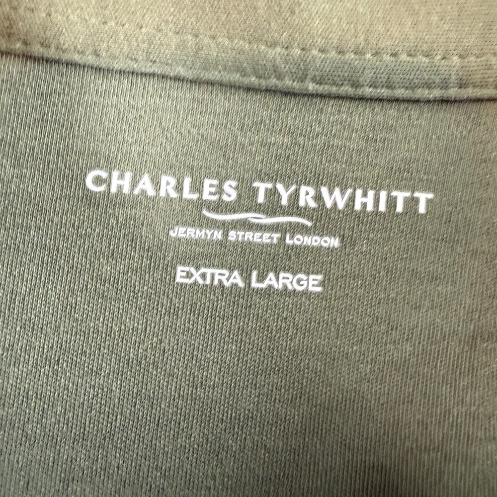 Charles Tyrwhitt Polo Shirt Women XL Green Long Sleeve Button Cuff Jersey - Picture 15 of 16